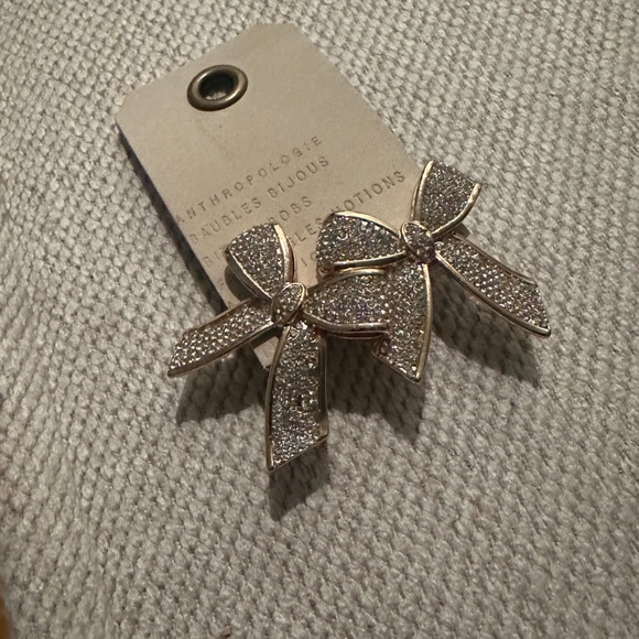 NWT bauble bar anthro bow post earrings - Picture 3 of 7